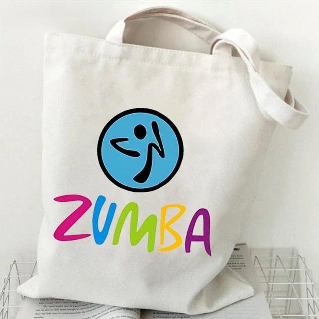 Women's Shoulder Handbags Zumba Dance Print Large Capacity Shopping Bag Girls Storage Tote Bags Reusable Foldable Bags - ItemBear.com