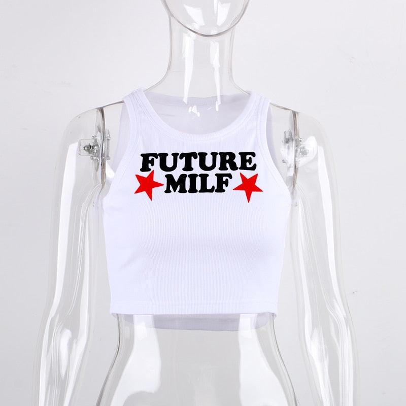 Y2K Punk 'Future Milf' Tank Top - ItemBear.com