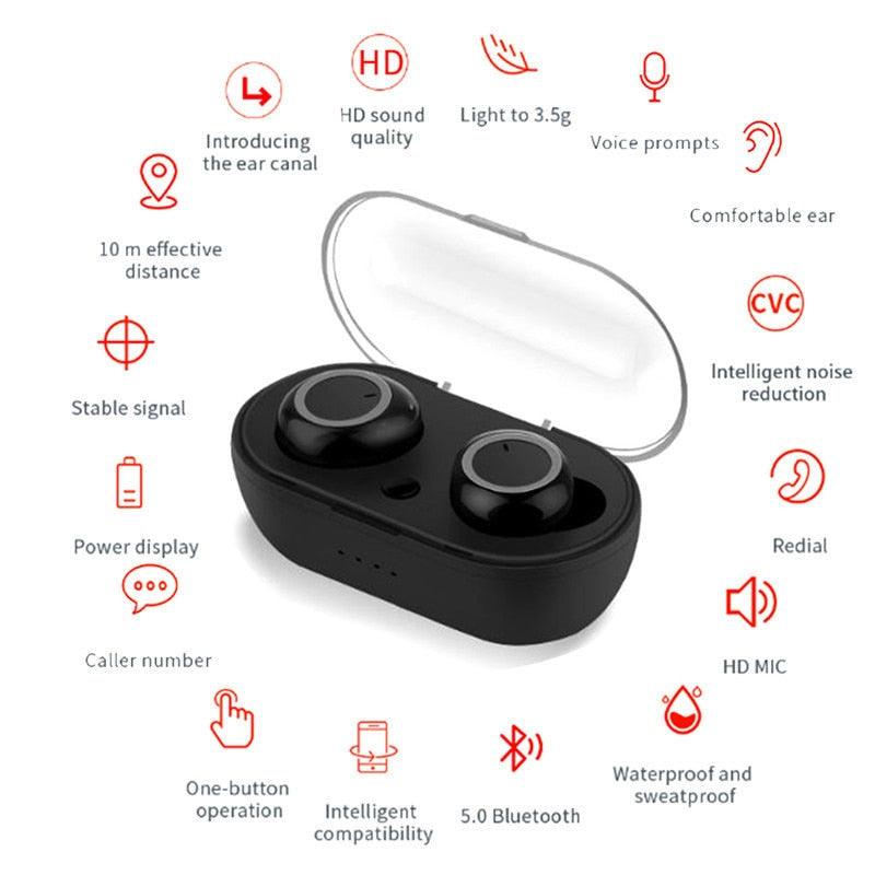 Y50 Bluetooth Earbuds 5.0 - ItemBear.com