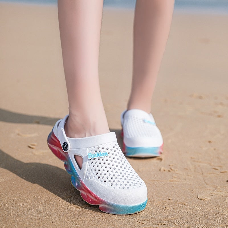 Colorful Beach Crocs